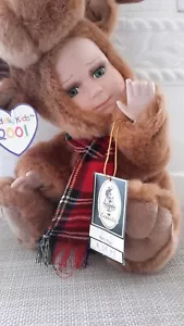 2001 Geppeddo Cuddle Kids Morris Moose Porcelain Face Plush 10" IOB/Tags - Bild 1 von 11