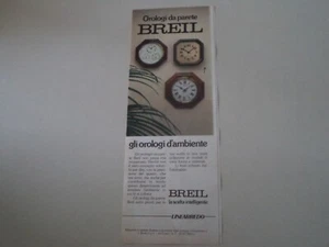 advertising Advertising 1982 WALL CLOCKS BREIL - Picture 1 of 1