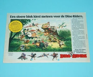 DINO RIDERS MAGAZINE ADVERT 1988 DONALD DUCK HOLLAND TYCO - Picture 1 of 1