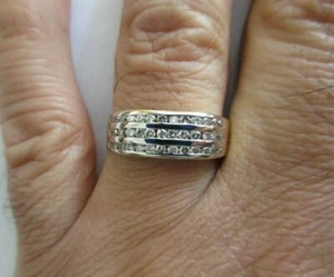 14K Gold Diamond Wedding Band Diamond=2/3 Carat F-VS2   5.20 Grams  Value=$4,950 - Picture 1 of 10