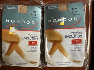 Mondor Evolution Over the Boot Ice Skating Tights 3338 Two Pairs Childrens 8 10 - Picture 1 of 9