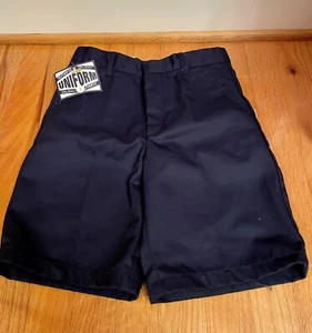 Authentic Galaxy Boy's Shorts Size 7 School Uniform Adjustable Waist Navy - Picture 1 of 3