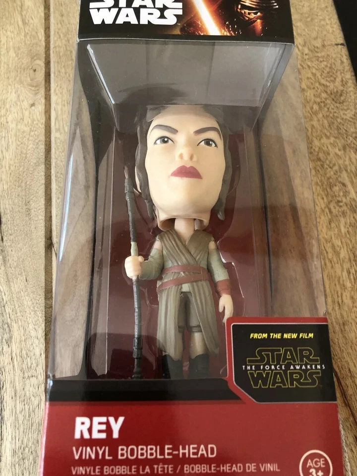 Star Wars The Force Awakens  Rey  Funko Bobble Head Vinyl Figure - Image 1 of 1