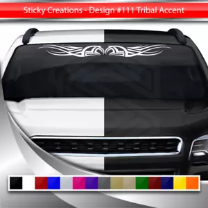 #111 TRIBAL ACCENT Decal Sticker Windshield Window Vinyl Graphic Banner Design - Foto 1 di 9