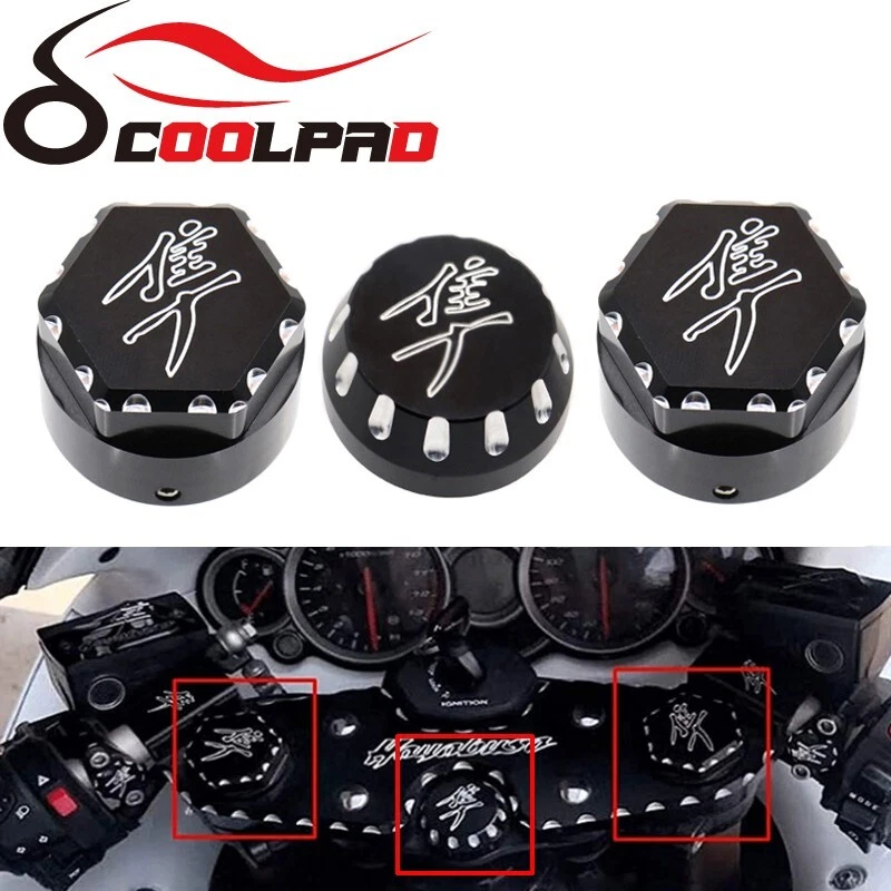 Tampa central garfo garfo haste árvore tripla para SUZUKI GSX1300R 2008-2020 Hayabusa - Imagem 1 de 4