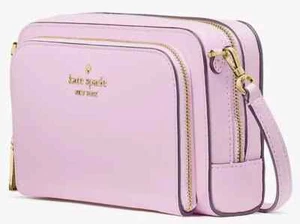 Kate Spade Dual Zip Around Crossbody Bag Pink Leather Purse KG036 NWT $259 - Picture 1 of 9