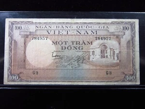 VIETNAM SOUTH 100 Dong 1966 P18 Việt-Nam World Banknotes Money h4957 - Picture 1 of 2