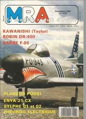 MRA N°576 ENYA 21 CX / SYLPHE 01 ET 02 / SABRE F-86 PR 10 CM3 / AILE POLYSTYRENE - Image 1 of 3