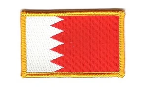 BAHRAIN BAHRAIN FLAG EMBROIDERY PATCH NEW FLAG HEAT STICKER BADGE - Picture 1 of 1