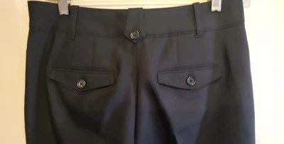 Calça Ann Taylor 2P cintura média calça perna preta carreira - Imagem 1 de 4