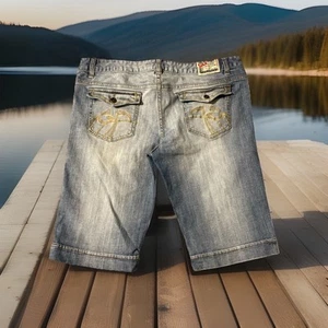 Chip and Pepper Production C7P Glenbrook Bermuda verwaschene Denim Shorts Gr. 15 - Bild 1 von 7