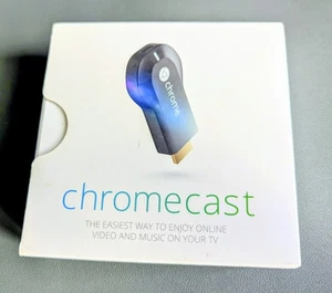 Google Chrome cast Chromecast 1st generation HDMI Streaming Media Player Black - Picture 1 of 2