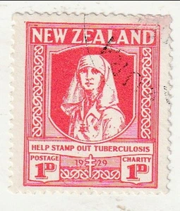 Neuseeland - Gesundheit, Krankenschwester 1d 1929 - Bild 1 von 1