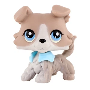 Juguete Collie LPS + Collar Azul para Niña Mascota Figura Coleccionable Mini Perro Niño Regalo - Imagen 1 de 10