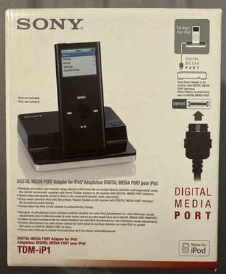SONY TDM-iP1 Digital Media Port Adapter NEW IN BOX Made For The iPod. - Image 1 of 4