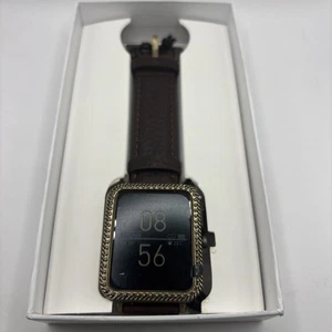 Wrangler Smart Watch WRZ12L-245PB with a brown leather strap, Rectangle Case - Picture 1 of 3