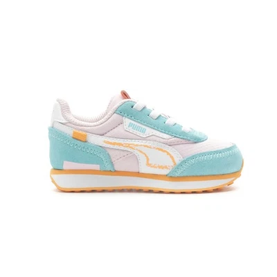 PUMA Future Rider Cuaderno de bocetos de primavera con cordones para niñas pequeñas Tenis rosas Informales Foto 1 de 4