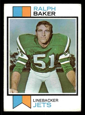 1973 Topps Ralph Baker #486 - New York Jets - Image 1 of 2