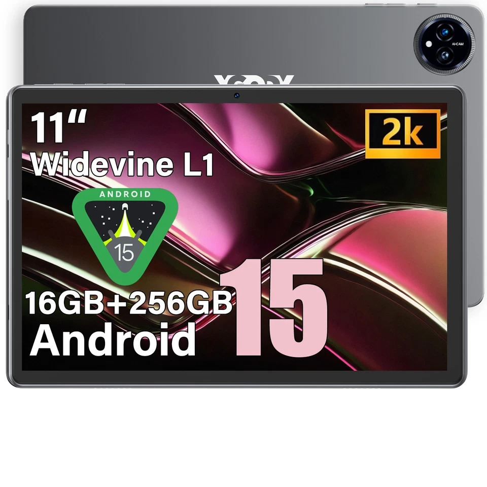 2025 Neu Tablet Android 15 11 Zoll 16GB RAM+256GB ROM 8000mAh Octa core 5G WlFl - Bild 1 von 4