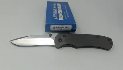 Benchmade 750 Pinnacle Mono-Lock Liner ATS-34 Drop Point Titanium Folding Knife - Image 1 of 4