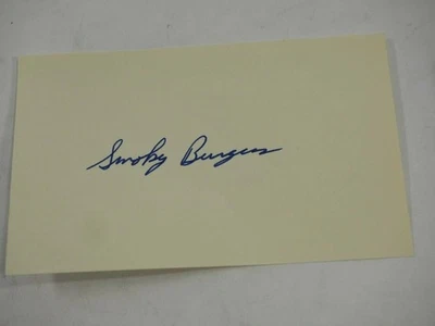 Smoky Burgess Signed Autographed Index Card - Image 1 of 4