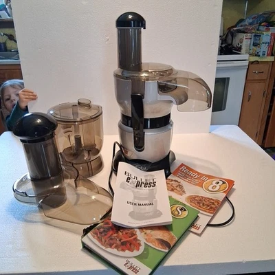 Máquina de comidas Bullet Express procesador de alimentos FALTA HOJA PLANA, REMOVEDOR DE CUCHILLAS, etc. Foto 1 de 4
