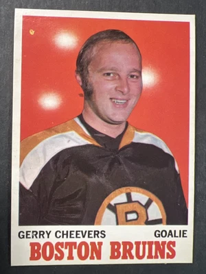 1970-71 O-Pee-Chee GERRY CHEEVERS #1 Boston Bruins HOF - Image 1 of 4