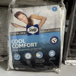 Sealy Twin Fitted Cooling Comfort Matratzenschutzbezug 39 x 75 Zoll, Neu - Bild 1 von 1