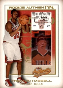 2001 Fleer Authentix Second Row Parallel #115 Trenton Hassell Bulls /200 - Picture 1 of 2
