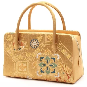 Japanese Kimono Bag Nishijin-ori Pure Silk Shokko Pattern Kyoto's Classic Item - Picture 1 of 9