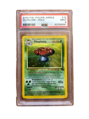 2000 Pokémon Italian Jungle Vileplume Holo PSA 9  Rare ITALIAN - Image 1 of 2