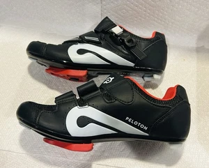 Size 38 Peloton Cycling Shoes Black Adjustable Biking Workout Gym Activewear ๐ฅ - Picture 1 of 4