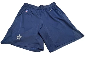 Dallas Cowboys Nike NFL On Field Dri-Fit Lined Shorts Mens Navy Blue Sz Large - Picture 1 of 5