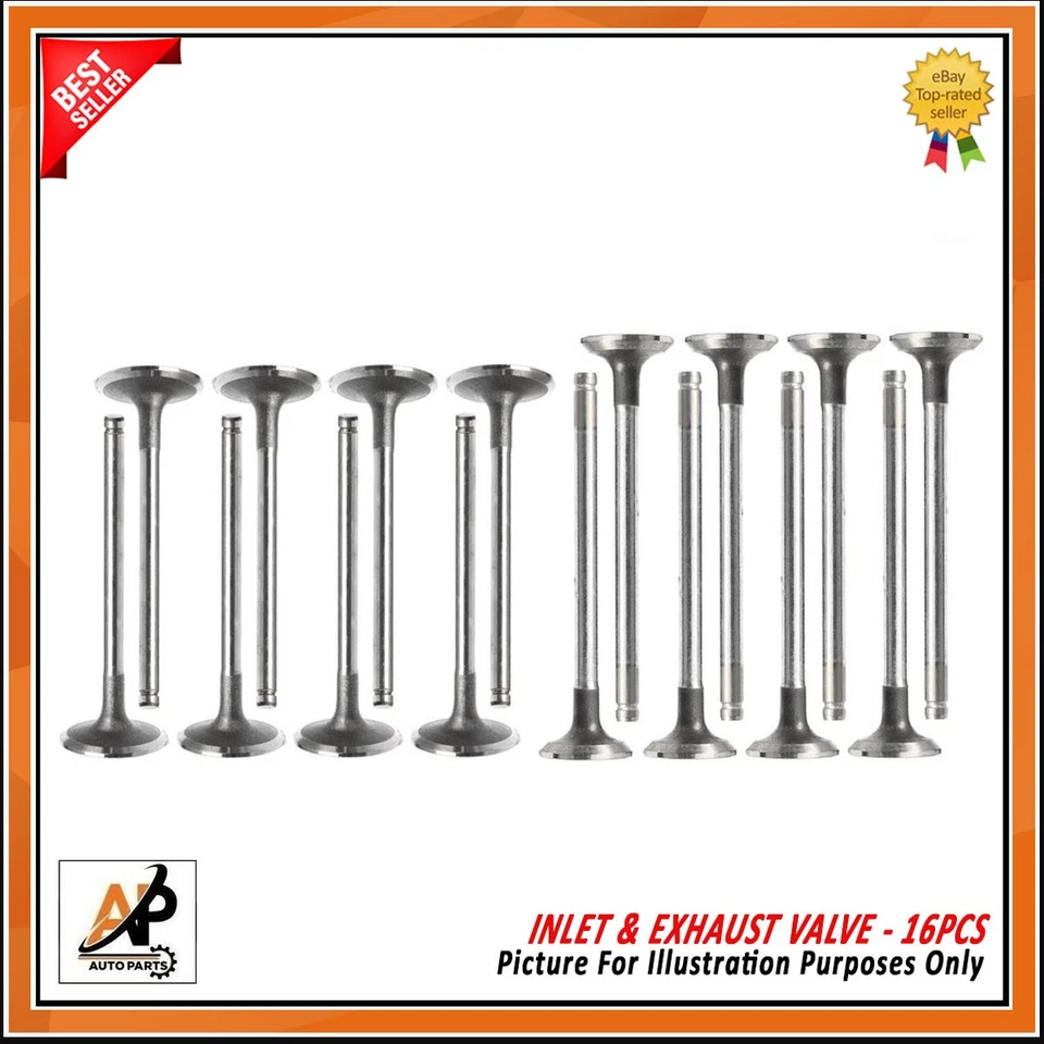 FOR OPEL INSIGNIA 2.0 D B20DTH DIESEL ENGINE INLET & EXHAUST VALVE - 16PCS - Image 1 of 4