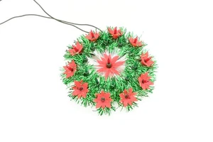 Vintage Santa Tree Topper Wreath Little Prince 3-Way Blinking 30 Lights - Picture 1 of 9