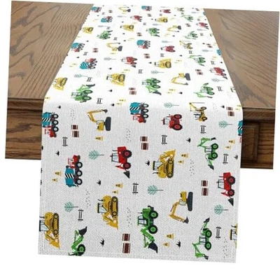  Excavadora para niños mesa corredor construcción vehículos hogar cocina 13" x 60" Foto 1 de 4