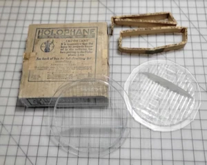 Juego de lentes de faros holofán 1918 sin inclinación antiguo auto modelo T patente Ford 855 - Imagen 1 de 15