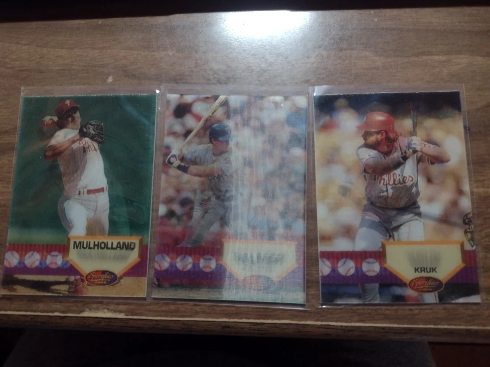 John Kruk, Dean Palmer y Terry Mulholland Sportflics #101, 85 y 134 Foto 1 de 4