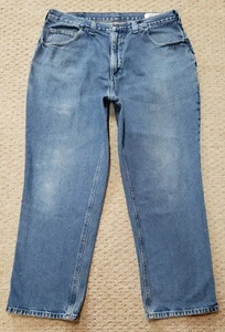 Pantalones de mezclilla para hombre Carhartt de ajuste relajado talla W38 x L28,5 100 % algodón - Imagen 1 de 7