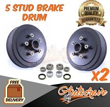 Hydraulic Electrical Trailer Brake Drum 10" HOLDEN HT 5 Stud SLine/Ford Bearing