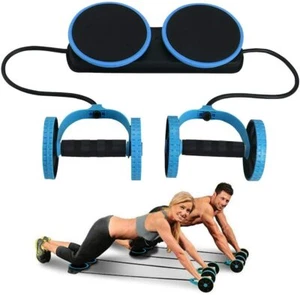 Multifunktions Doppel Bauch Rollrad Neue Version Bauchrad Übung Fitness - Bild 1 von 26
