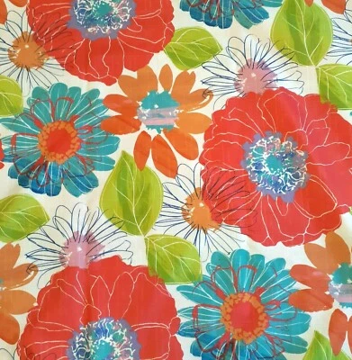 Essential Home Tablecloth Oblong Summer Floral Multicolor Sz 116x59 - Image 1 of 4