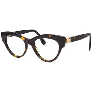 FENDI FF 0273 086 Dark Havana Brown Eyeglasses Optical Frame 49-18-140 - Picture 1 of 4