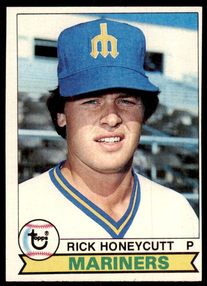 1979 Topps Baseball Card Rick Honeycutt Rookie Seattle Mariners #612 - Image 1 of 2