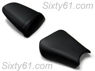Fundas de asiento Honda CBR 929RR 2000 2001 negro fibra de carbono conductor pasajero Luimoto Foto 1 de 2