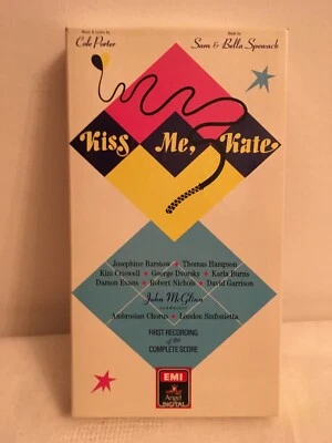 1990 KISS ME KATE 2 Cassettes EMI Angel Original Box Literature Hampson Barstow - Image 1 of 4