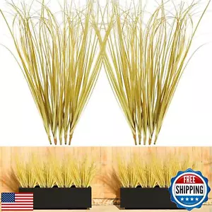 10PCS Fake Grass Filler Decor Artificial Grass Plants Outdoor Planters Artifi - Picture 1 of 5
