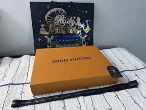 Authentic Louis Vuitton Gift Bag (16”x19”) Ribbon, and Tag Includes 18”x14” Box - Picture 1 of 2