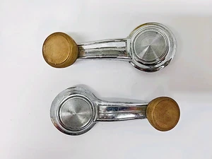 OEM GM Set of 2 Interior Window Crank Handles 9715291 1968-77 Chevy/Buick (663) - Picture 1 of 22