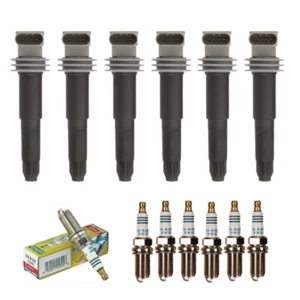 New Set of 6 Ignition Coil & Denso Spark Plug for Porsche 911 Boxster Cayman - Picture 1 of 12